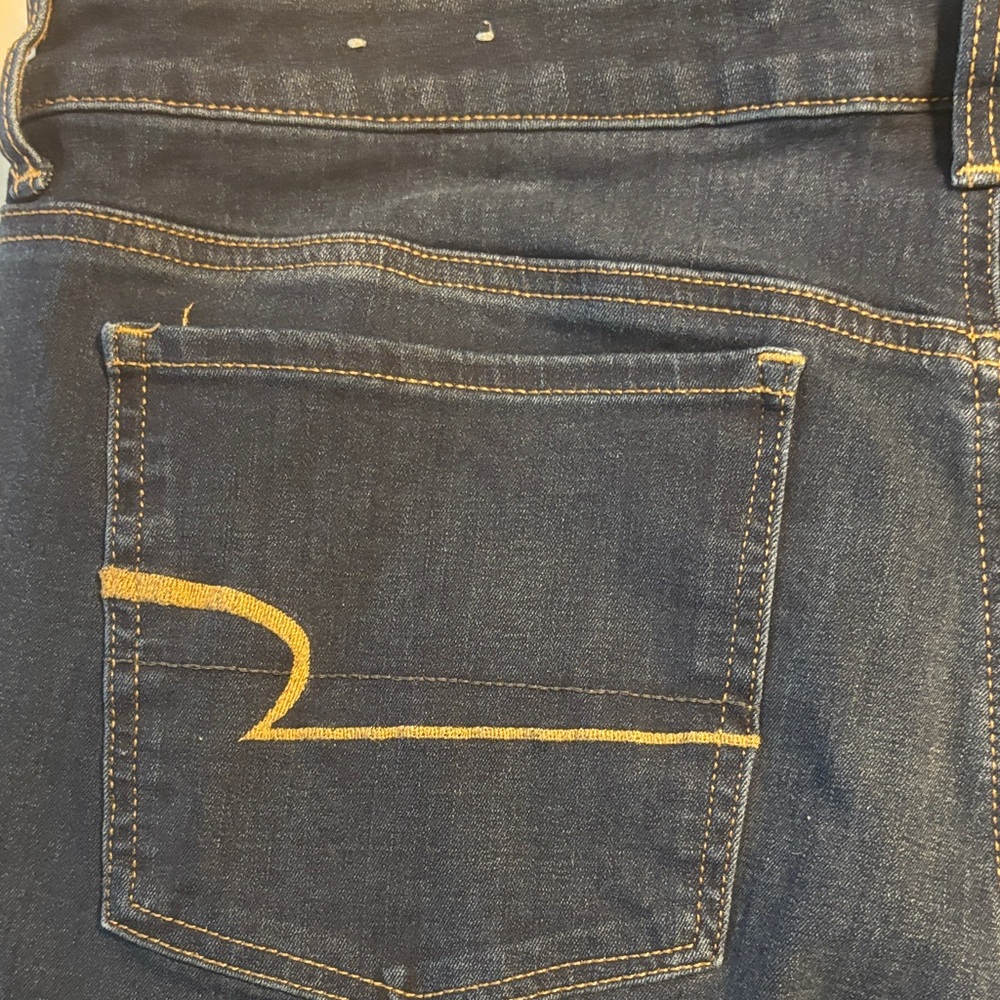 American Eagle Outfitters Dark Blue Ankle Jeans - Picture 10 of 11